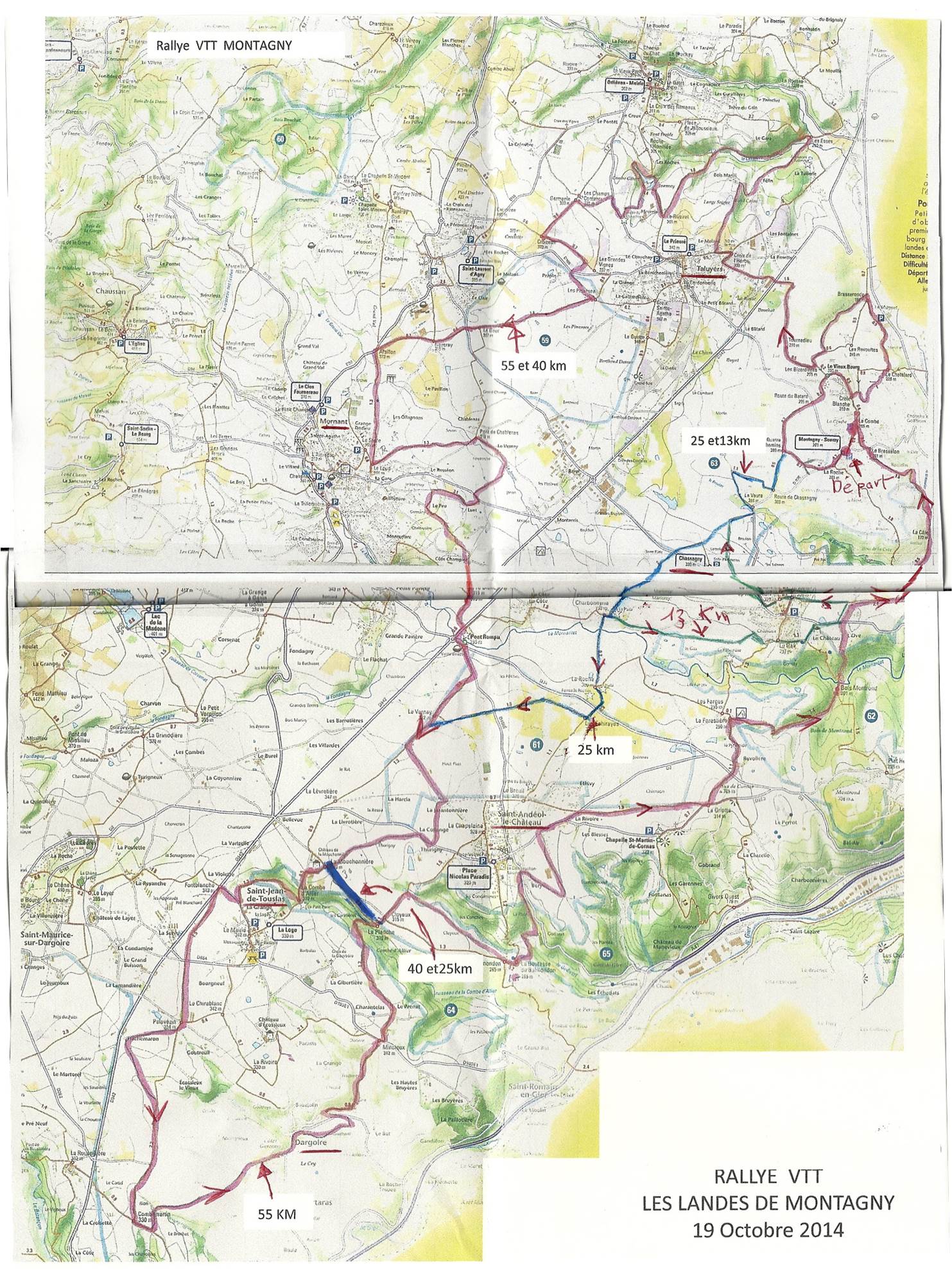 Les circuits VTT